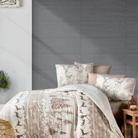 Постельное белье First Сhoice ранфорс 200х220 deer brown, Размер: двуспальный евро 200х220, Основной цвет: коричневый