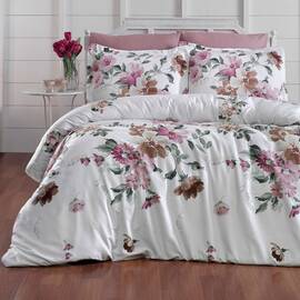 Постільна білизна First Сhoice сатин люкс 200х220 serra powder