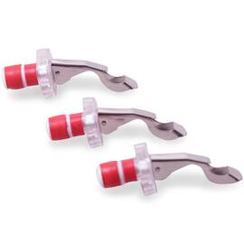 Комплект из 3 пробок для бутылок с открывалками Kamille (7782)