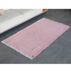Коврик для спальни 90х170 Welsoft камушек пудра Zeron (19677), Цвет: розовый, Размер: 90x170