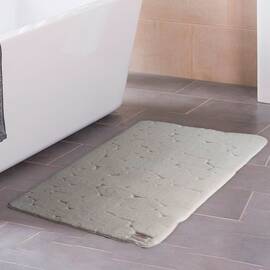 Коврик для спальни 53х80 Welsoft камушек светло-серый Zeron (19633), Цвет: серый, Размер: 53x80