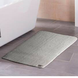 Коврик для спальни 53х80 Welsoft косичка светло-серый Zeron (19635), Цвет: серый, Размер: 53x80