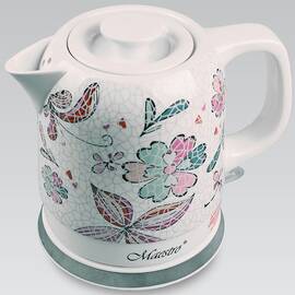 Чайник электрический керамический 1,5 л Maestro (MR068-FLOWERS)