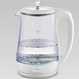 Чайник электрический стеклянный 1,7 л Maestro (MR052-WHITE)