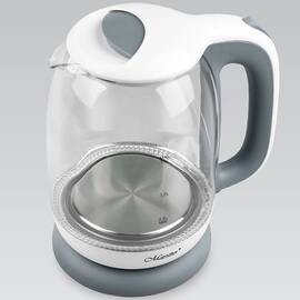 Чайник электрический стеклянный 1,7л Maestro серый (MR056-GREY)