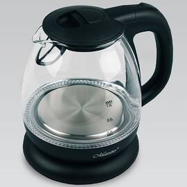 Чайник электрический стеклянный 1 л 2000 Вт Maestro черный (MR055-BLACK)