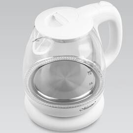 Чайник электрический стеклянный 1 л Maestro белый (MR055-WHITE)