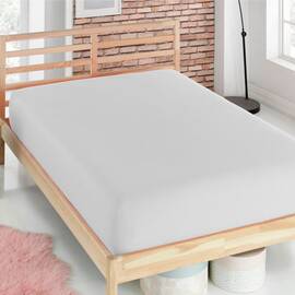 Простынь на резинке трикотажная 90х200 ACHIK BEJ Zeron (19746), Цвет: бежевый, Тип: простыни на резинке, Размер: 90x200