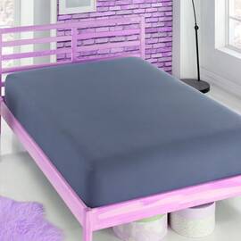 Простынь на резинке трикотажная 90х200 ANTRASIT Zeron (19744), Цвет: антрацитовый, Тип: простыни на резинке, Размер: 90x200