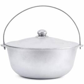 Казан алюминиевый с дужкой и крышкой 4л Турист Brizoll (12-004-1), Объем казана: 4 л, Наличие крышки: с алюминиевой крышкой