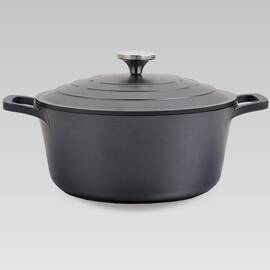 Каструля Maestro з двошаровим антипригарним покриттям 4,2 л (MR4524), Тип: каструля, Об'єм: 4,2 л, Колір: чорний