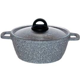 Каструля граніт Грей 3,6л БІОЛ (К406РС), Тип: каструля, Об'єм: 3,6 л, Колір: сірий