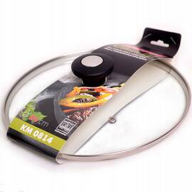 Крышка стеклянная О24 см (универсальная) Kamille (814), Диаметр: 24 см