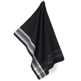 Кухонное полотенце KELA Gianna черное с полосками 50x70 (12786), Цвет: черный, Размер: 50x70