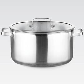 Каструля 20 см, 3,8 л (дно 4 мм Al impact) Maestro (MR3514-20), Тип: каструля, Об'єм: 3,8 л, Колір: срібний