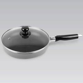 Сковорода з кришкою 24 см Basic Maestro (MR1200-24), Колір: сірий, Тип: сковорода, Форма: кругла, Діаметр (см): 24