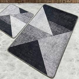 Набор ковриков Chilai Home 60x100, 50x60 PHELL GRI, Цвет: серый, Размер: 60x100