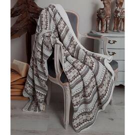 Плед Betires 70x110 PATTERN (700527), Основний колір: сірий, Розмір: 70x110