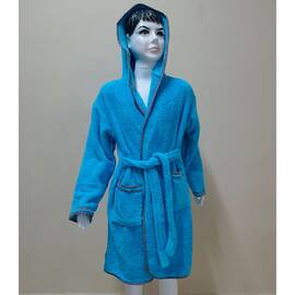 Халат детский махровый 5-6 лет Welsoft бирюзовый Zeron (19530), Цвет: бирюзовый, Размер детский: 5-6 лет