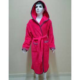 Халат детский махровый 7-8 лет Welsoft малиновый Zeron (19523), Цвет: малиновый, Размер детский: 7-8 лет