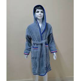 Халат детский махровый 13-14 лет Welsoft светло-серый Zeron (19474), Цвет: серый, Размер детский: 13-14 лет