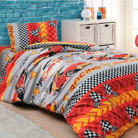 Постельное белье Бязь 145х220 Ralli v2 Zeron (19621), Размер: детский/подростковый 145х210, Основной цвет: красный