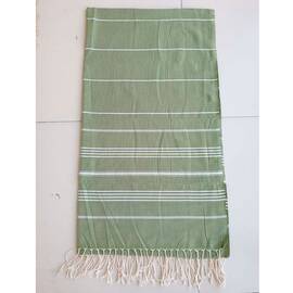 Пляжное полотенце Пештемаль хлопковое 100х180 Yesil Zeron (19776), Цвет: зеленый, Размер: 100x180