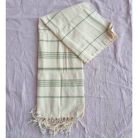 Пляжний рушник Пештемаль бавовняний 100х180 Zeron (19809), Цвет: кремовый, Размер: 100x180