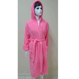 Халат махровый женский длинный c капюшоном Welsoft розовый L Zeron (19270), Цвет: нежно-розовый, Размер: L