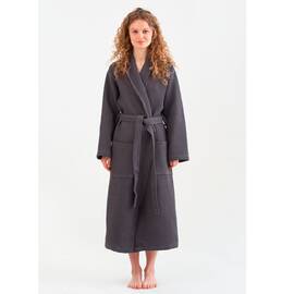Халат Lotus Home Waffle antrasit S (svt-2000022313087), Цвет: антрацитовый, Размер: S