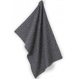 Кухонное полотенце KELA Gianna чорно-белое с узором 50x70 (12783)