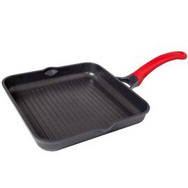 Сковорода-гриль Модерн 28х28 см БІОЛ (2814Р NEW), Цвет: черный, Тип: сковорода-гриль, Форма: квадратная, Диаметр (см): 28