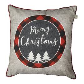 Наволочка декоративная 45х45 Mery Cristmas сіра Прованс (031692)