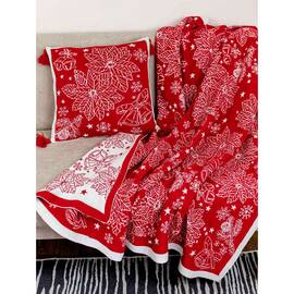 Плед 130х170 Різдвяник красный Прованс (029800), Цвет: красный, Размер: 130x170