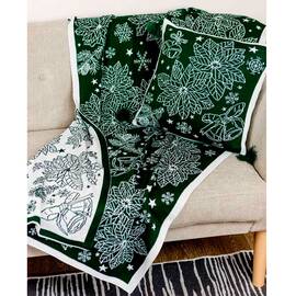 Плед 90х130 Різдвяник зеленый Прованс (029803), Цвет: зеленый, Размер: 90x130