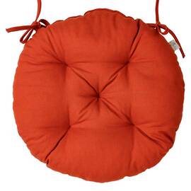 Подушка на стілець кругла Гарбузова D-40 Прованс (030740), Колір: теракотовий, Розмір: Ø 40