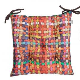 Подушка на стілець 40х40 MixPrint 505 рогожка Прованс (031169), Колір: помаранчевий, Розмір: 40x40