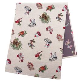 Доріжка на стіл 37х100 LiMaSo (EDEN1158-37), Тип: доріжки (раннери), Основний колір: червоний, Форма скатертини: прямокутна, Розмір: 37x100