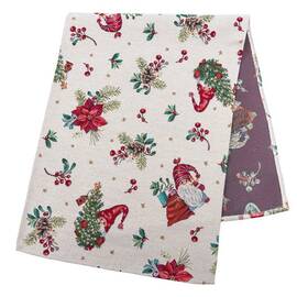 Доріжка на стіл 37х100 LiMaSo (EDEN1268B-37), Тип: доріжки (раннери), Основний колір: червоний, Форма скатертини: прямокутна, Розмір: 37x100