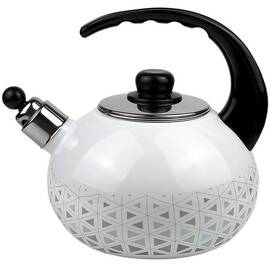 Эмалированный чайник со свистком 2.5 л Kamille (1037)