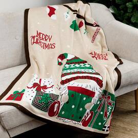 Плед 130х170 holiday gnome Прованс (031664), Цвет: зеленый, Размер: 130x170