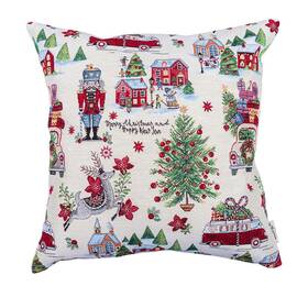 Подушка гобеленова 45х45 LiMaSo (MELVILLE-NV1), Колір: червоний, Розмір: 45x45