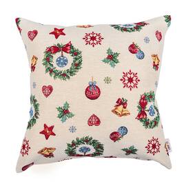 Подушка гобеленова 45х45 LiMaSo (MERRY-NV1), Колір: червоний, Розмір: 45x45