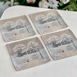 Серветка 17x18 LiMaSo (RUNNER1254-17), Тип: серветки, Основний колір: блакитний, Форма скатертини: прямокутна, Розмір: 17x18