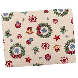 Серветка-підкладка 34х44 LiMaSo (MERRY-34), Тип: сети та підтарільники, Основний колір: червоний, Форма скатертини: прямокутна, Розмір: 34x44