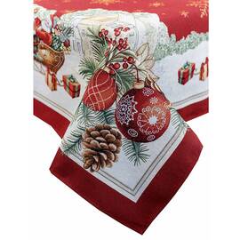 Скатерть 135х350 гобеленовая PRESENT Прованс (031325), Тип: скатерти, Цвет: красный, Форма скатерти: прямоугольная, Размер: 135x350