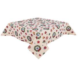 Скатертина 137х280 LiMaSo (MERRY-280), Тип: скатертини, Основний колір: червоний, Форма скатертини: прямокутна, Розмір: 137x280