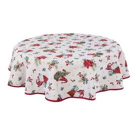 Скатерть круглая O240 LiMaSo (EDEN1268B-240D), Тип: скатерти, Цвет: красный, Форма скатерти: круглая, Размер: Ø240
