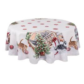 Скатерть круглая O160 LiMaSo (SURI-160D), Тип: скатерти, Цвет: красный, Форма скатерти: круглая, Размер: Ø160