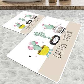 Набор ковриков Chilai Home 60x100, 50x60 PINK CACTUS